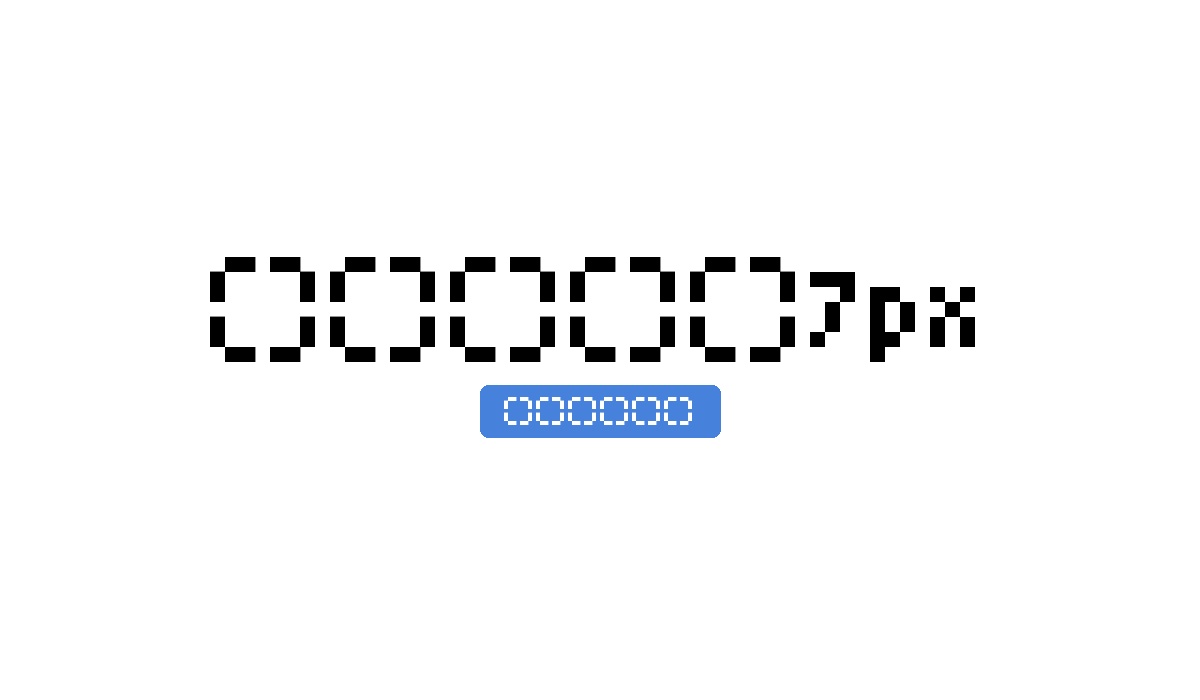 寒蝉点阵体7px