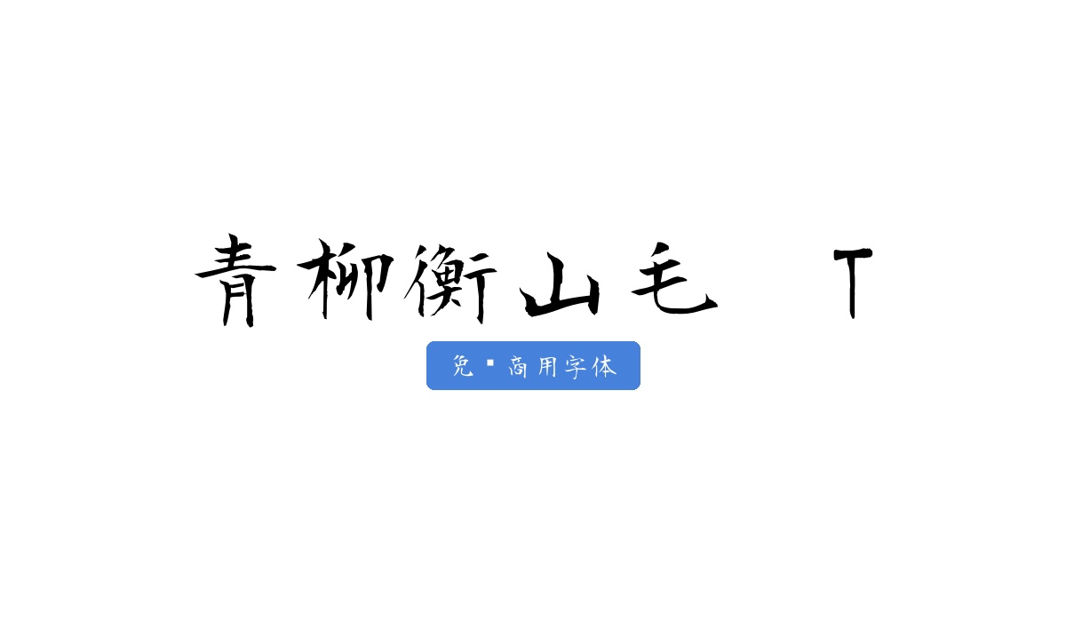 青柳衡山毛笔T